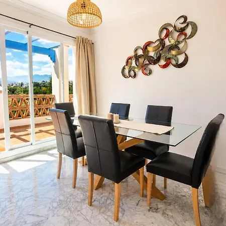Golf, Pool, Panoramic Terrace, Mountain, Luxury Apartamento Málaga